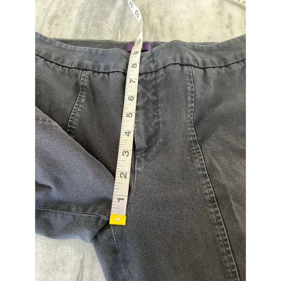 NYDJ  Charcoal Gray Tummy Slimming Ankle Pants Woman Size 2 Stretch Twill - Picture 9 of 10